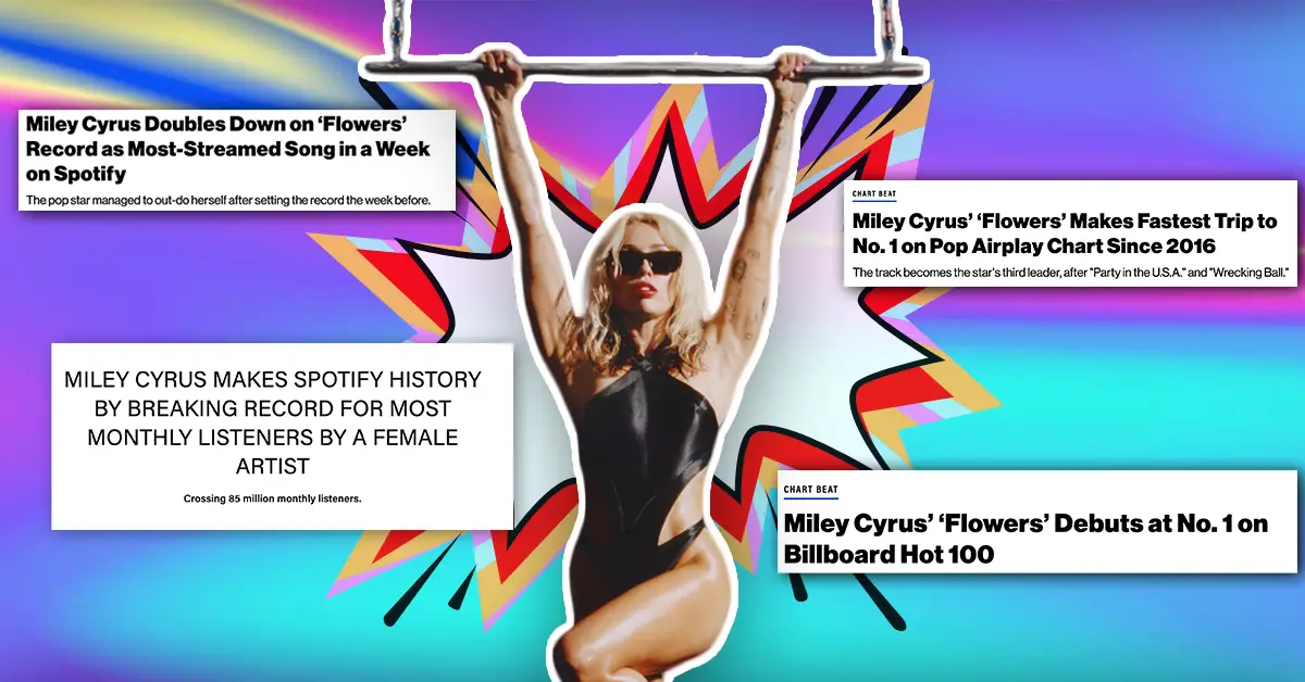 Miley Cyrus Flowers Endless Summer Vacation Record Breaking